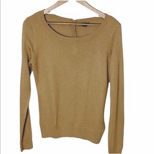 H&M Tan Lightweight 3 Button Detail Knit Sweater SZ S